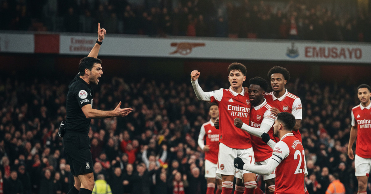 Arsenal Narrowly Triumph Over Newcastle, Arteta Fumes Over Referee Decision