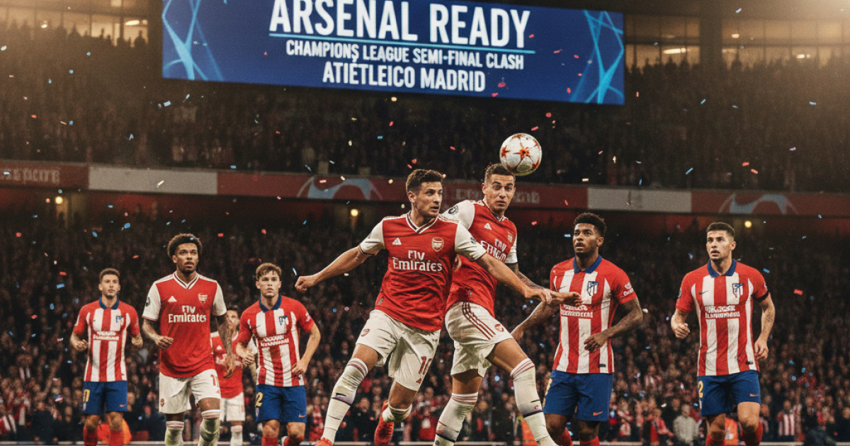 Arsenal Ready for Champions League Semi-Final Clash with Atletico Madrid