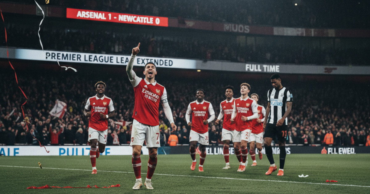 Arsenal Triumphs 1-0 Over Newcastle, Extends Premier League Lead