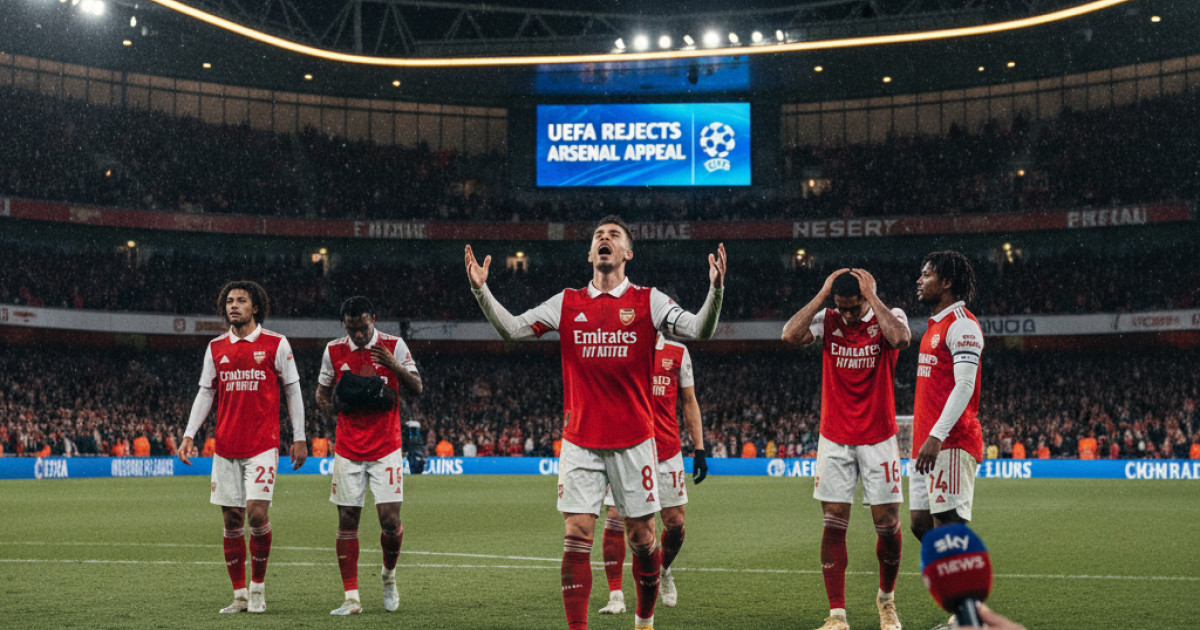 Arsenal's Champions League Complaint Rejected by UEFA, Club Left Fuming