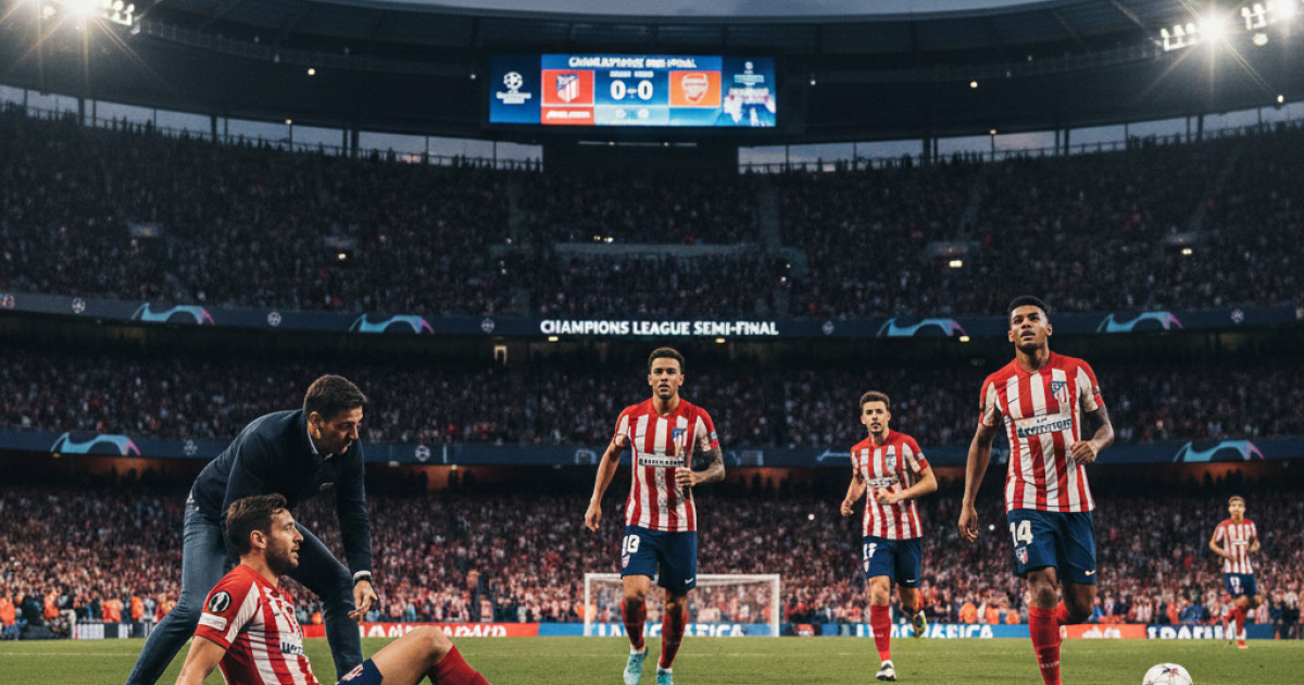 Atletico Madrid Face Injury Woes Ahead of Arsenal Clash in Champions League Semi-Final