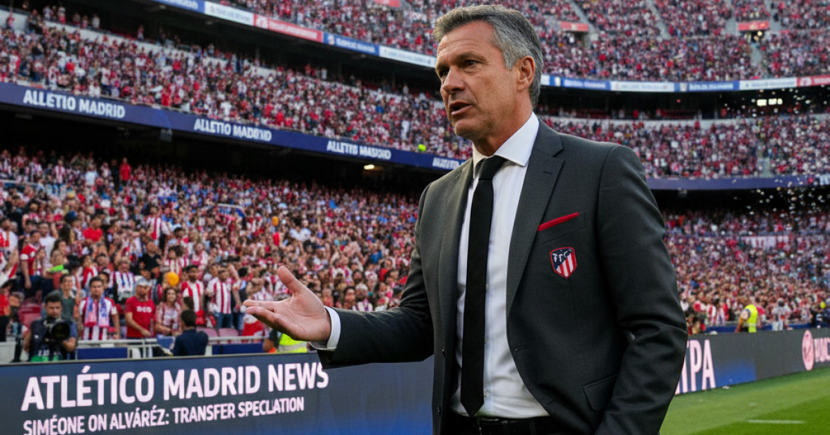 Diego Simeone Addresses Transfer Speculation: Julian Alvarez's Future at Atletico Madrid