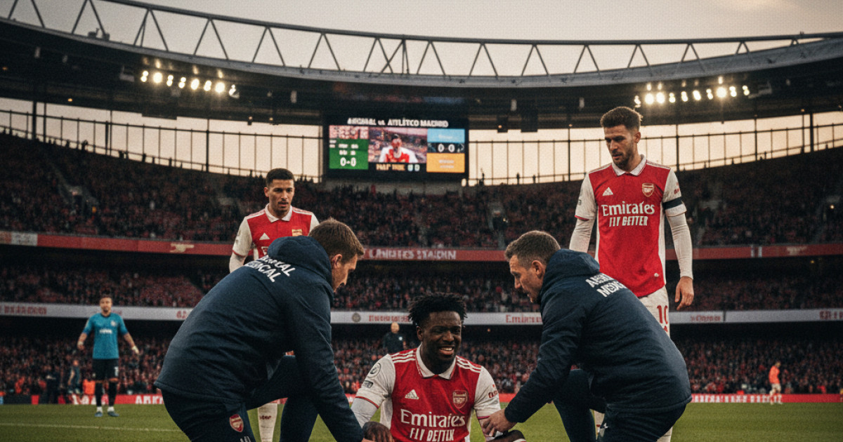 Eberechi Eze's Injury Scare Raises Concerns for Arsenal Ahead of Atletico Madrid Clash