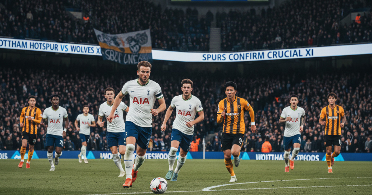 Tottenham Hotspur Confirms Starting XI for Crucial Premier League Clash Against Wolves