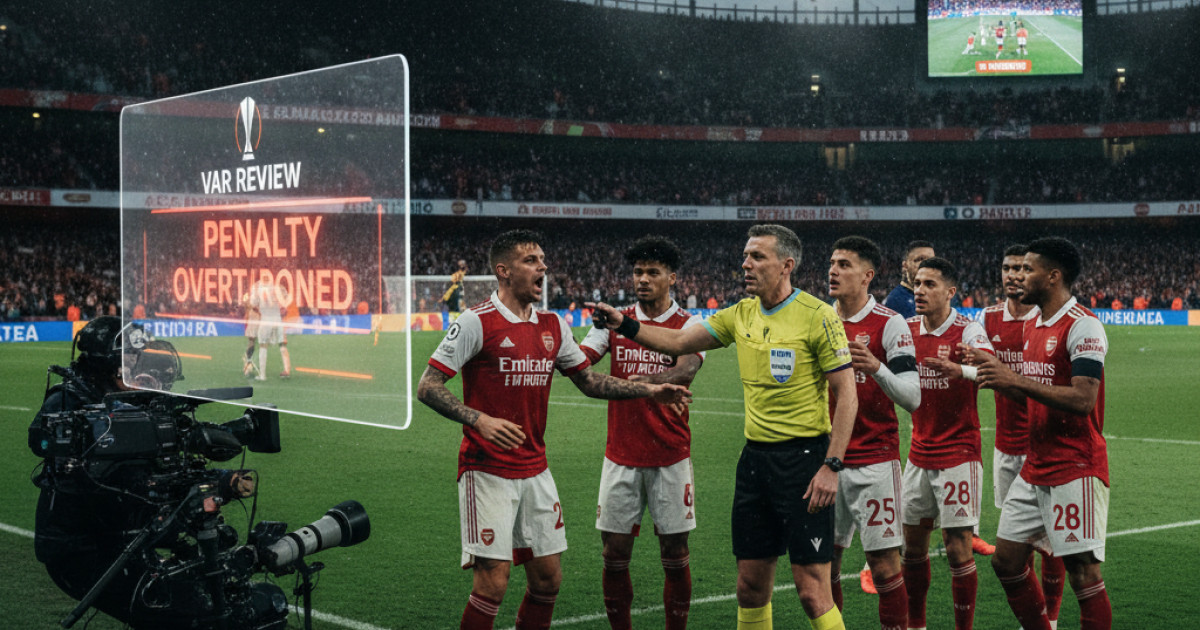 VAR Controversy Erupts as Arsenal Penalty Overturned in Europa League Clash with Atletico Madrid
